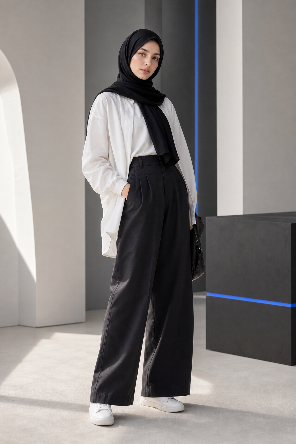Contoh visual modest fashion Leyya
