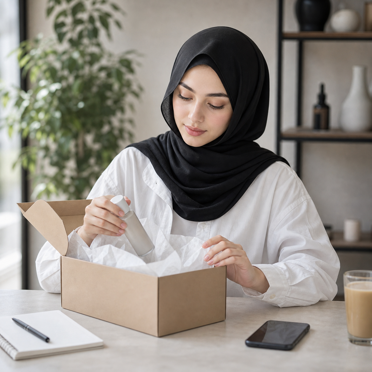 Leyya unboxing produk ecommerce